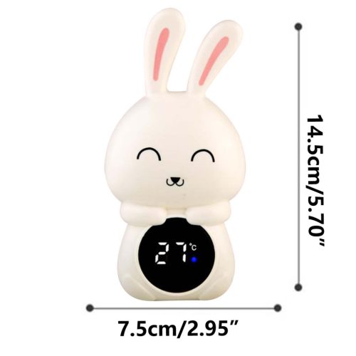 NiKiDs Bath digitális úszó vízhőmérő Nyuszi fehér