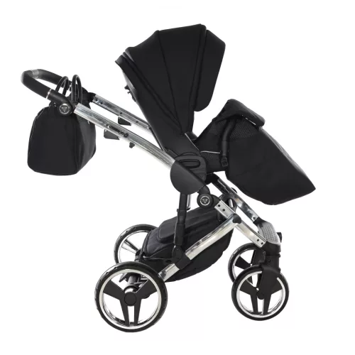 Junama DIAMOND S V3 multifunkciós babakocsi - 01 black+silver