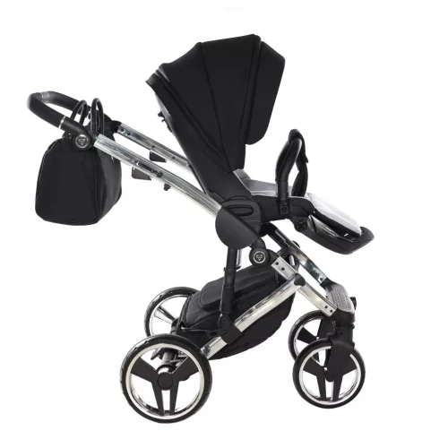 Junama DIAMOND S V3 multifunkciós babakocsi - 01 black+silver
