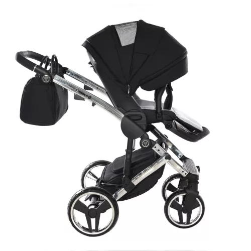 Junama DIAMOND S V3 multifunkciós babakocsi - 01 black+silver