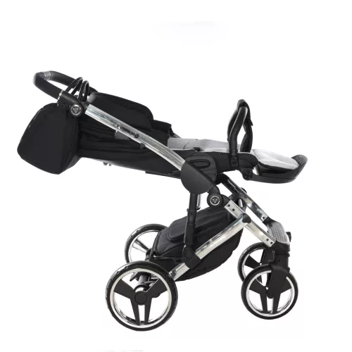 Junama DIAMOND S V3 multifunkciós babakocsi - 01 black+silver