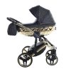 Junama ENZO multifunkciós babakocsi - 01 black+gold