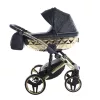 Junama Diamond ENZO multifunkciós babakocsi - 01 Black+Gold