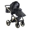 Junama ENZO multifunkciós babakocsi - 01 black+gold