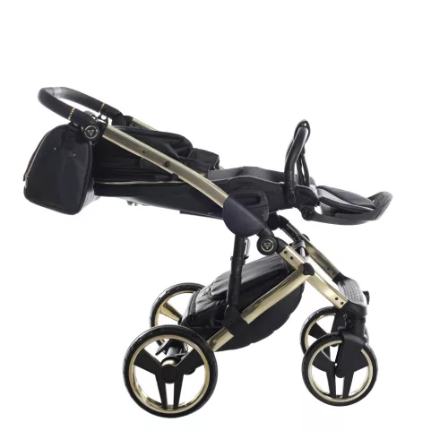Junama Diamond ENZO multifunkciós babakocsi - 01 Black+Gold