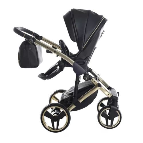Junama Diamond ENZO multifunkciós babakocsi - 01 Black+Gold