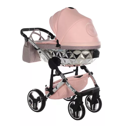 Junama Diamond HAND CRAFT GLITTER multifunkciós babakocsi - 01 Pink