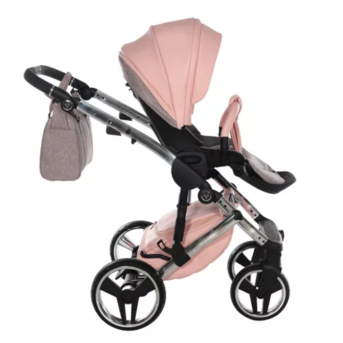 Junama Diamond HAND CRAFT GLITTER multifunkciós babakocsi - 01 Pink