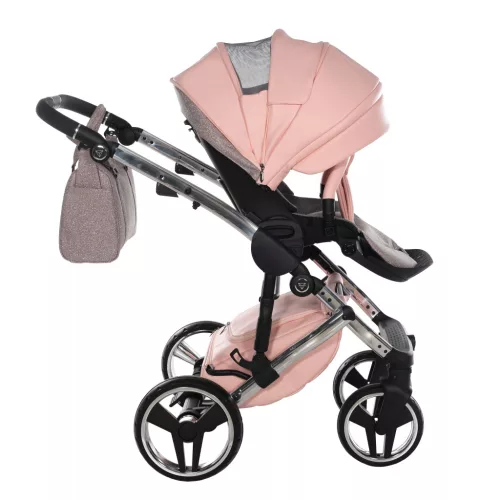 Junama Diamond HAND CRAFT GLITTER multifunkciós babakocsi - 01 Pink