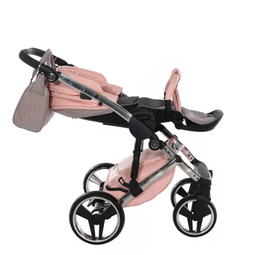 Junama Diamond HAND CRAFT GLITTER multifunkciós babakocsi - 01 Pink