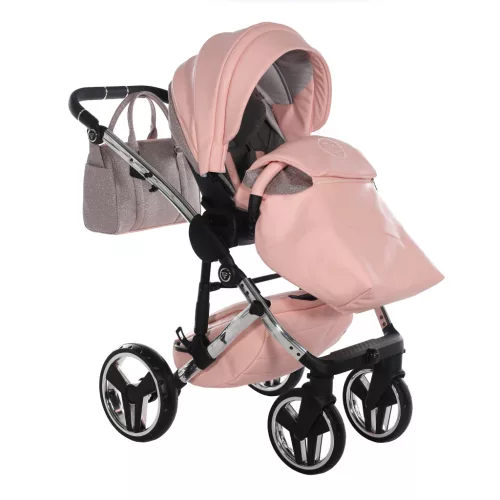 Junama Diamond HAND CRAFT GLITTER multifunkciós babakocsi - 01 Pink
