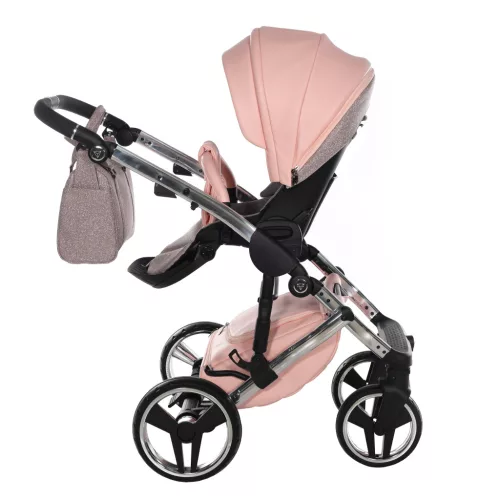 Junama Diamond HAND CRAFT GLITTER multifunkciós babakocsi - 01 Pink