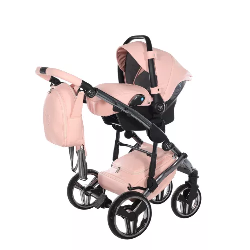 Junama Diamond HAND CRAFT GLITTER multifunkciós babakocsi - 01 Pink