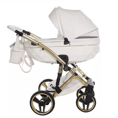 Junama Diamond CANDY PREMIUM multifunkciós babakocsi - 02 white