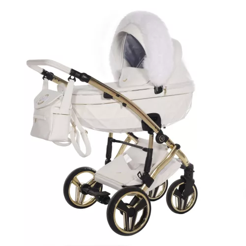 Junama Diamond CANDY PREMIUM multifunkciós babakocsi - 02 white