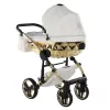 Junama Diamond ENZO multifunkciós babakocsi - 02 White+Gold
