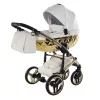 Junama Diamond ENZO multifunkciós babakocsi - 02 White+Gold
