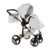 Junama Diamond ENZO multifunkciós babakocsi - 02 White+Gold