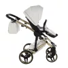 Junama Diamond ENZO multifunkciós babakocsi - 02 White+Gold