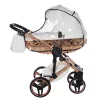 Junama DIAMOND ENZO multifunkciós babakocsi - 03 White+Rosegold