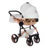 Junama DIAMOND ENZO multifunkciós babakocsi - 03 White+Rosegold