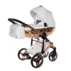 Junama DIAMOND ENZO multifunkciós babakocsi - 03 White+Rosegold