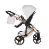 Junama DIAMOND ENZO multifunkciós babakocsi - 03 White+Rosegold
