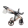 Junama DIAMOND ENZO multifunkciós babakocsi - 03 White+Rosegold