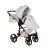 Junama DIAMOND ENZO multifunkciós babakocsi - 03 White+Rosegold