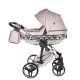 Junama Diamond FLUO LINE V3 multifunkciós babakocsi - 11 Pink-Silver