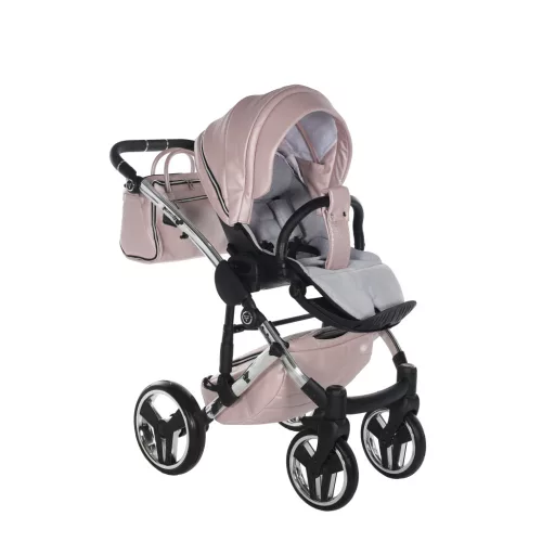 Junama Diamond FLUO LINE V3 multifunkciós babakocsi - 11 Pink-Silver