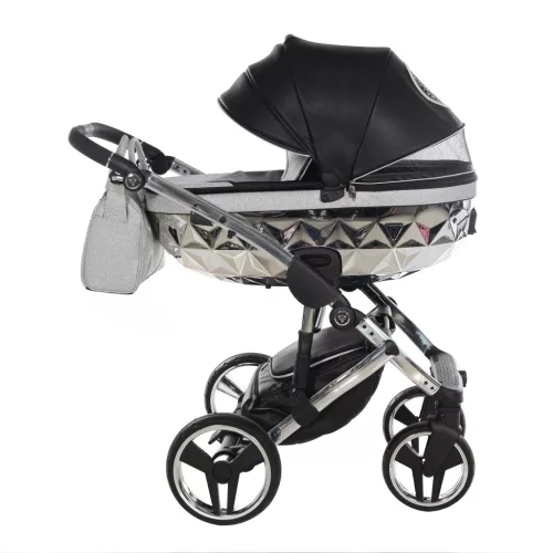 Junama Diamond HAND CRAFT GLITTER multifunkciós babakocsi - 03 Black