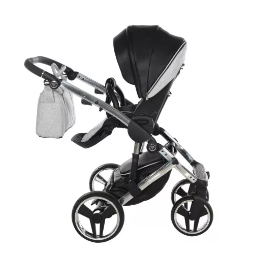 Junama Diamond HAND CRAFT GLITTER multifunkciós babakocsi - 03 Black