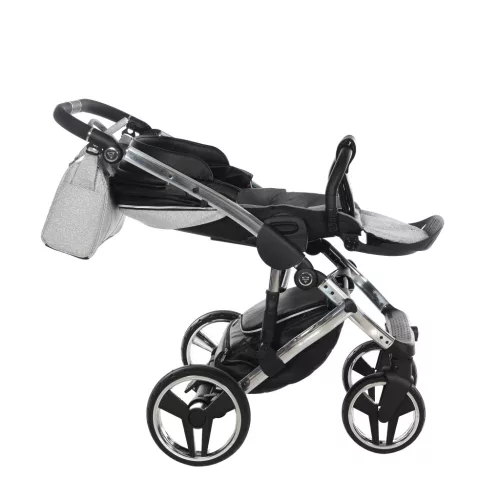 Junama Diamond HAND CRAFT GLITTER multifunkciós babakocsi - 03 Black