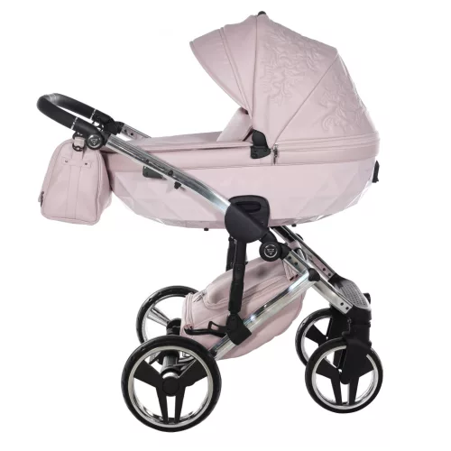 Junama DIAMOND ENZO multifunkciós babakocsi - 04 Pink+Silver