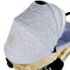 Junama Diamond ENZO multifunkciós babakocsi - 07 Light Blue+Gold