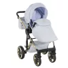 Junama Diamond ENZO multifunkciós babakocsi - 07 Light Blue+Gold