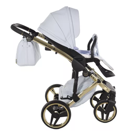 Junama Diamond ENZO multifunkciós babakocsi - 07 Light Blue+Gold