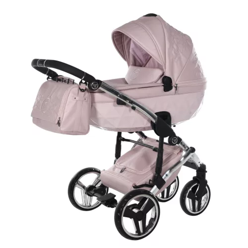 Junama DIAMOND ENZO multifunkciós babakocsi - 04 Pink+Silver