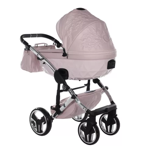 Junama DIAMOND ENZO multifunkciós babakocsi - 04 Pink+Silver