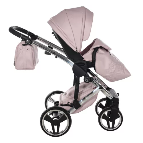 Junama DIAMOND ENZO multifunkciós babakocsi - 04 Pink+Silver