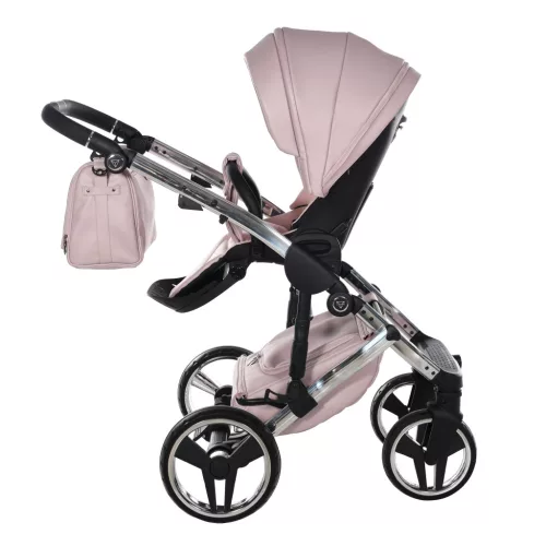 Junama DIAMOND ENZO multifunkciós babakocsi - 04 Pink+Silver