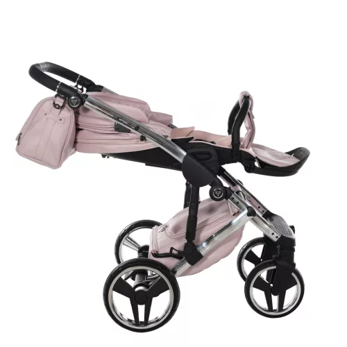 Junama DIAMOND ENZO multifunkciós babakocsi - 04 Pink+Silver