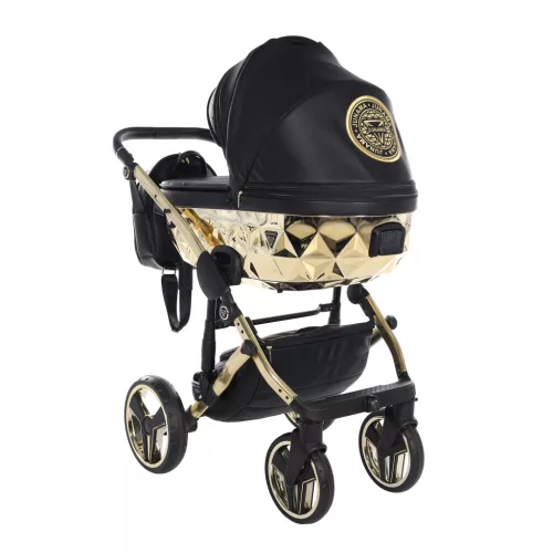 Junama Diamond HAND CRAFT multifunkciós babakocsi - 05 black+gold