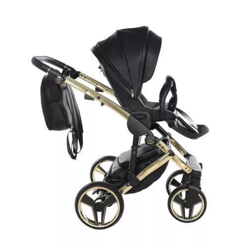 Junama Diamond HAND CRAFT multifunkciós babakocsi - 05 black+gold