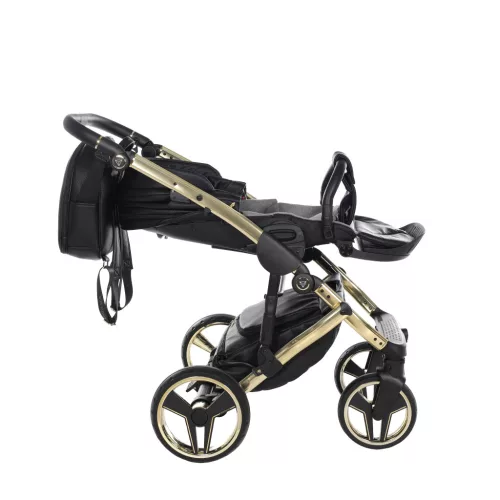 Junama Diamond HAND CRAFT multifunkciós babakocsi - 05 black+gold