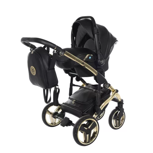 Junama Diamond HAND CRAFT multifunkciós babakocsi - 05 black+gold
