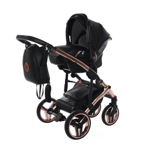 Junama Diamond HAND CRAFT multifunkciós babakocsi - 06 black+cooper