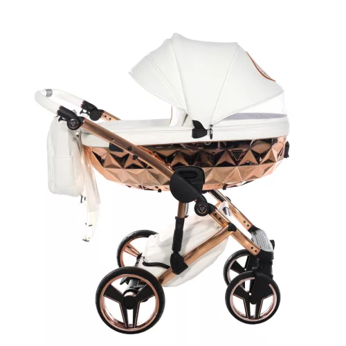 Junama Diamond HAND CRAFT multifunkciós babakocsi - 09 white+cooper