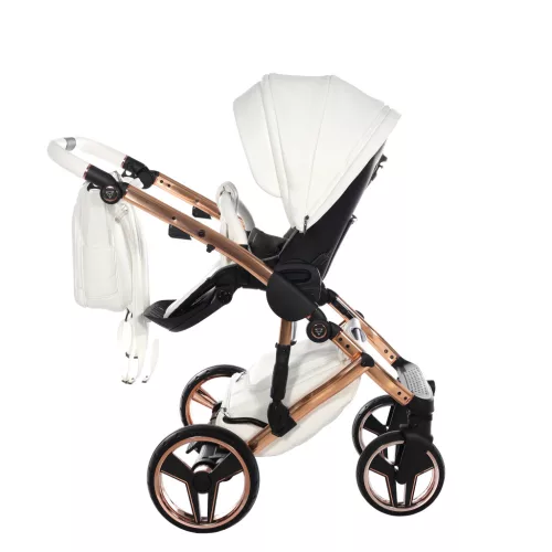 Junama Diamond HAND CRAFT multifunkciós babakocsi - 09 white+cooper